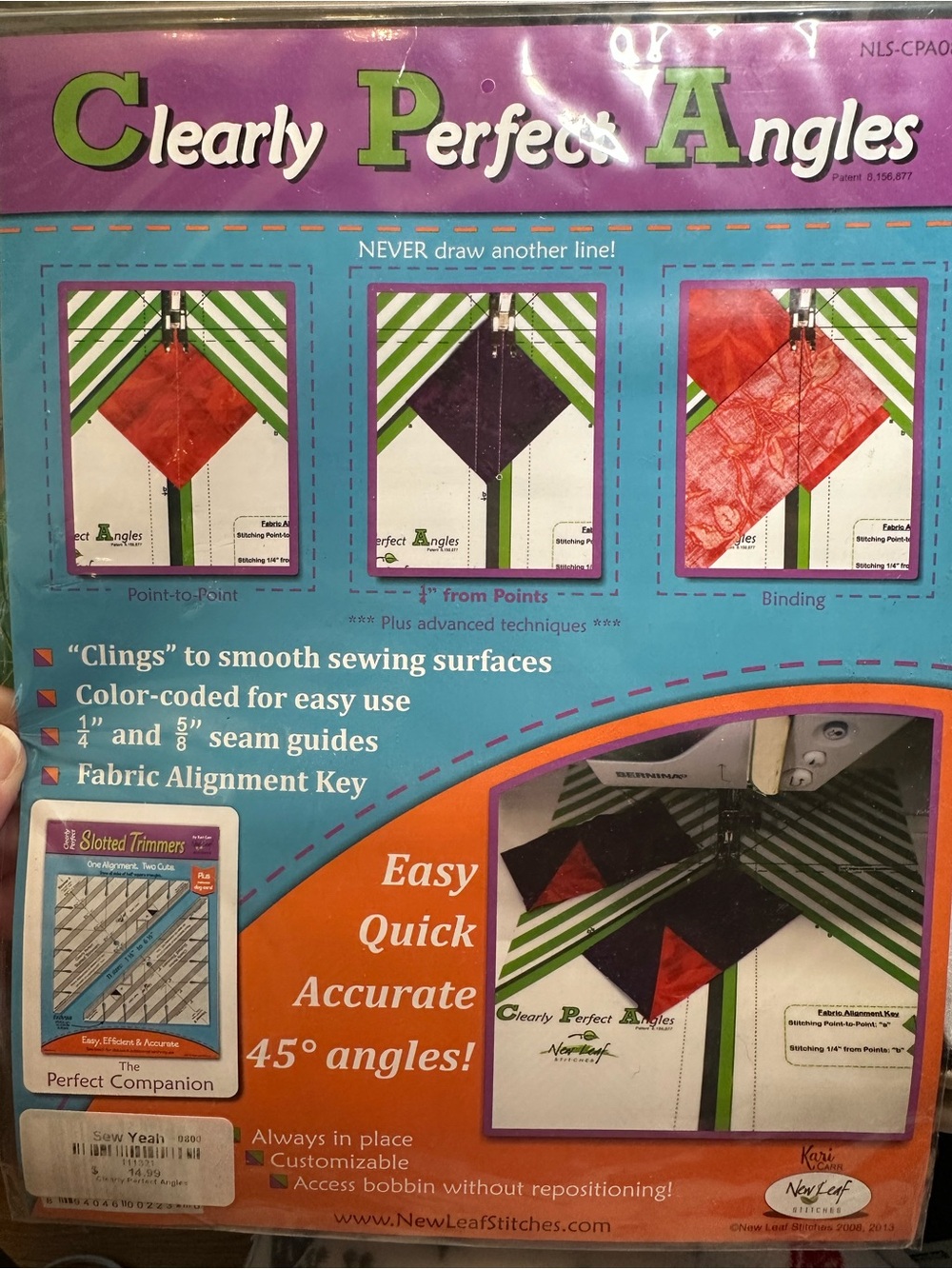NWT Clearly Perfect Angles Quilting Template